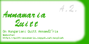 annamaria quitt business card